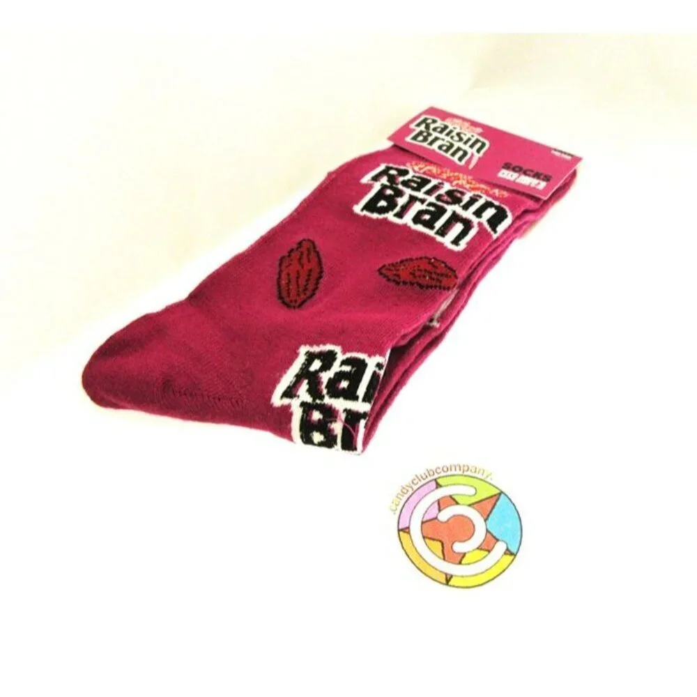 Kellogg’s Raisin Bran Crew Socks Men’s Shoe Size 6–12 – 1 Pair